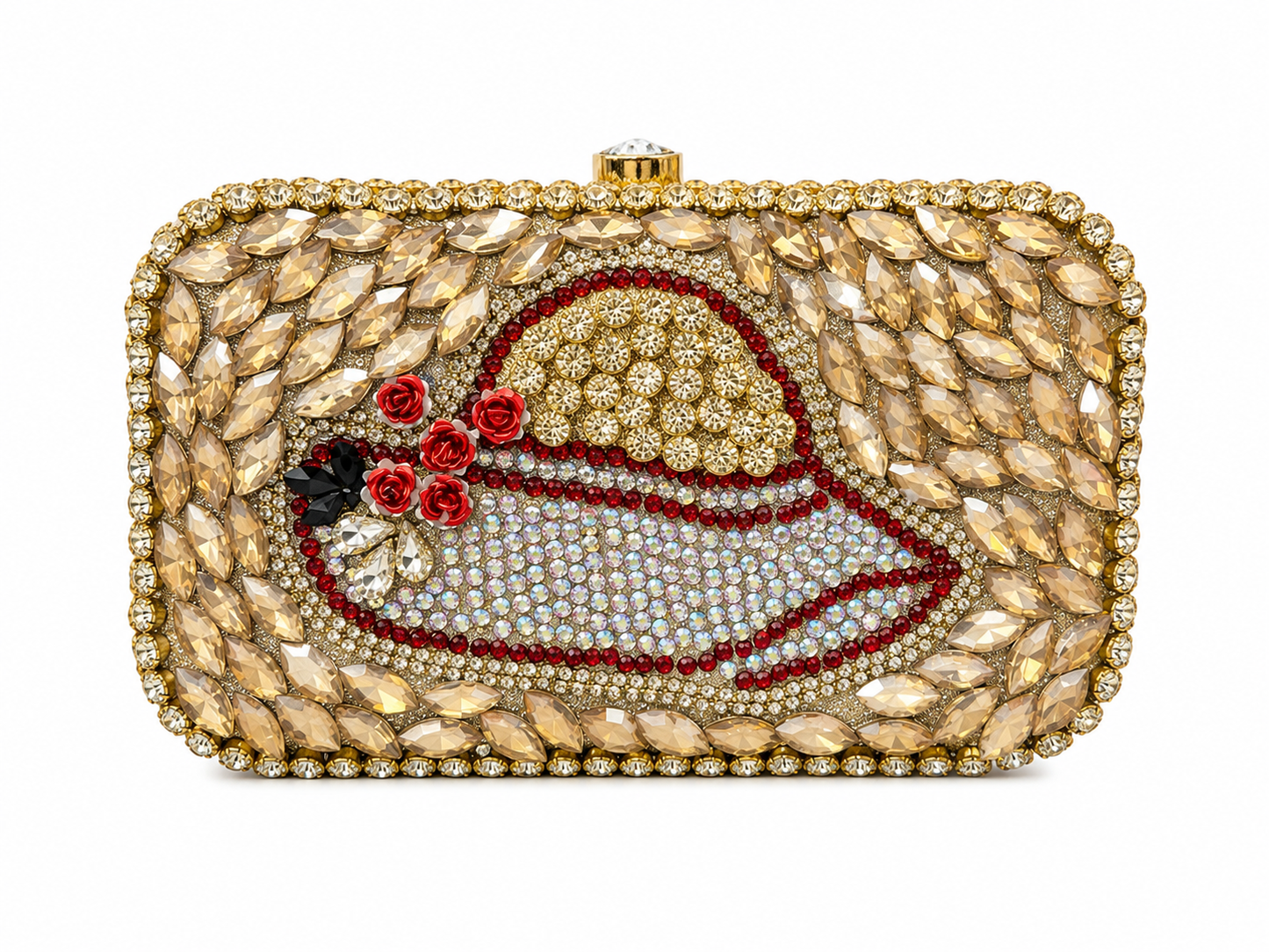 Royal Crystal Hat Clutch