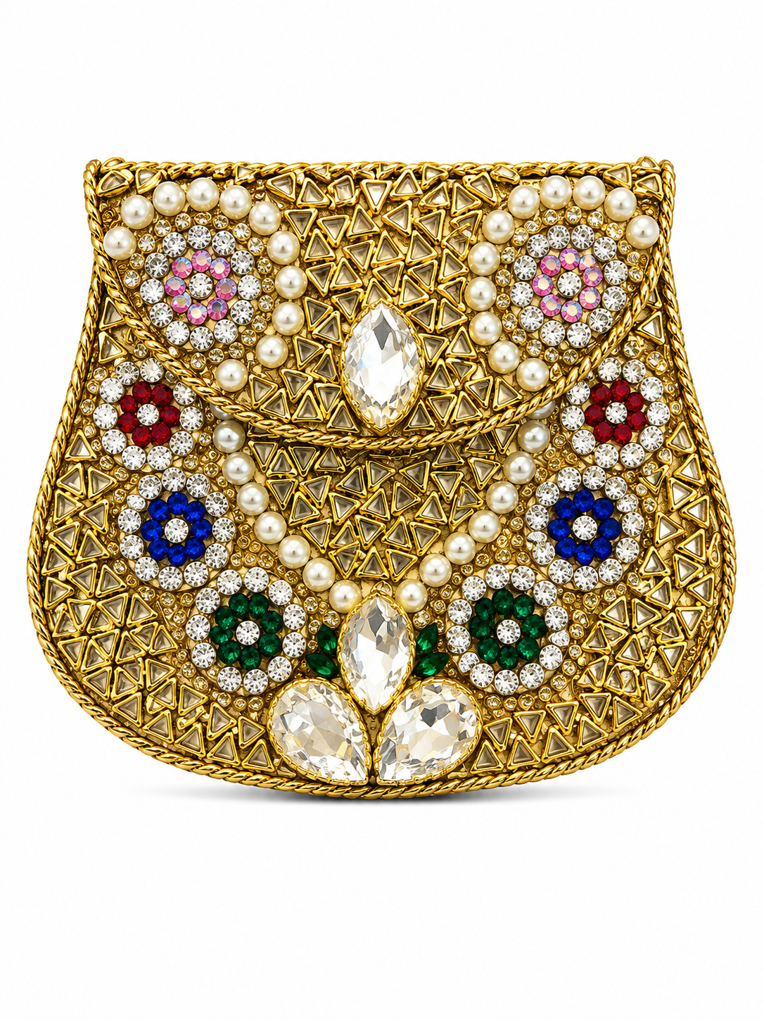 Indian Clutch Kundan Design T