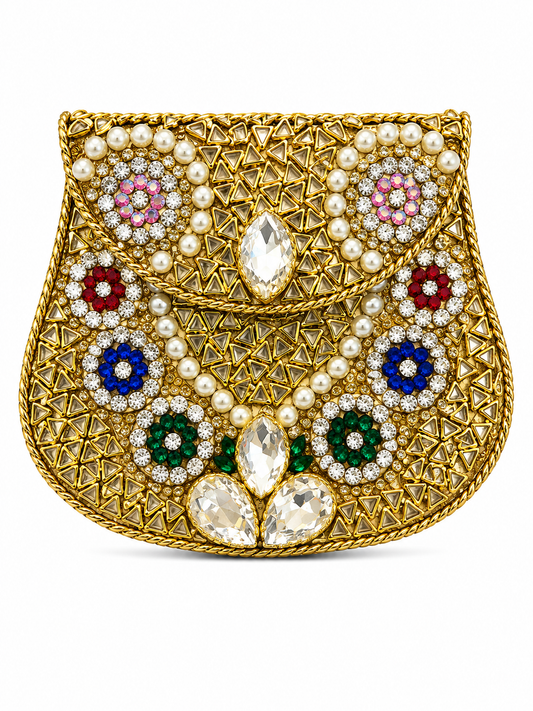 Indian Clutch Kundan Design T