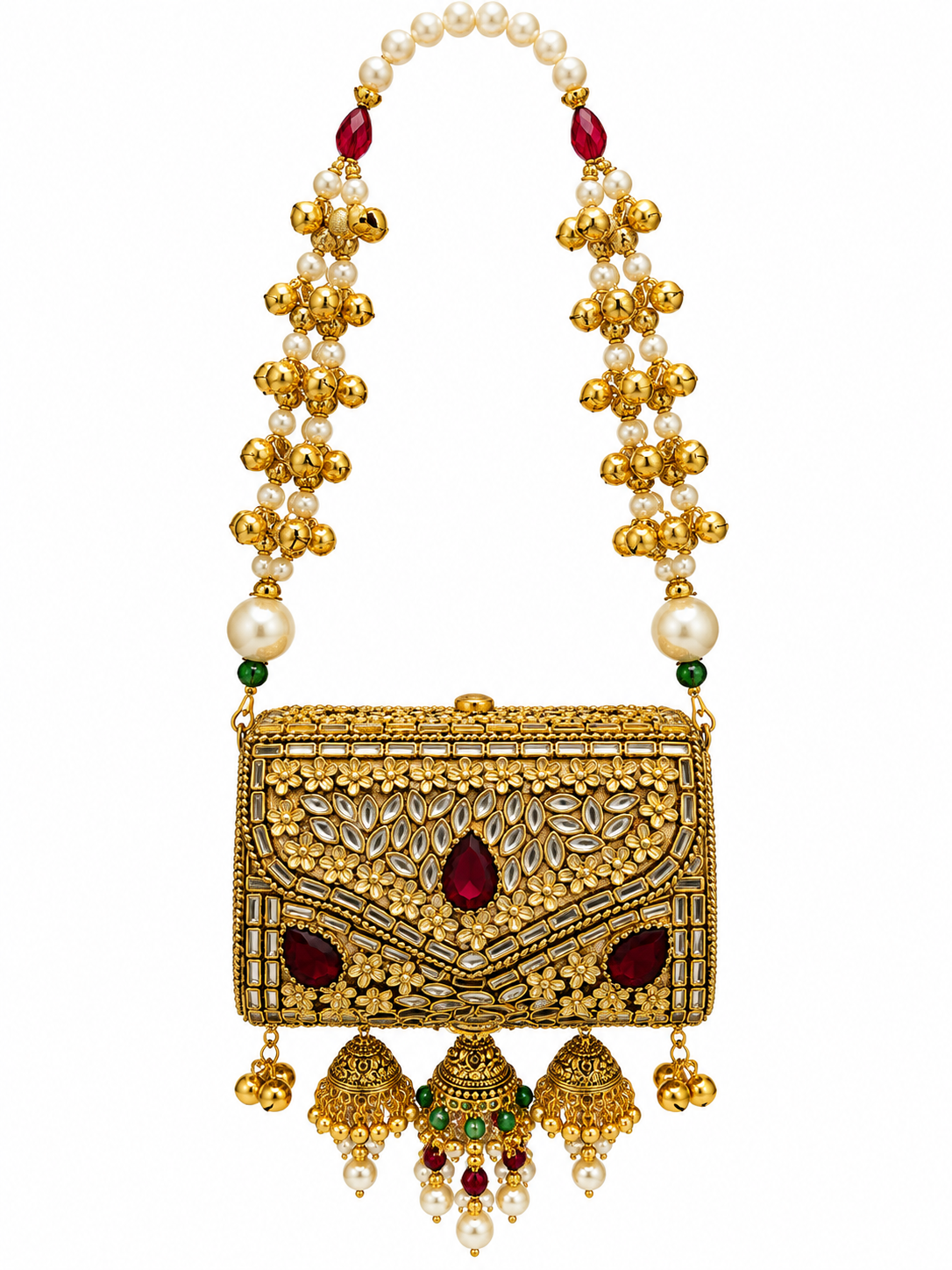 Jhumar Turkish Kundan Clutch