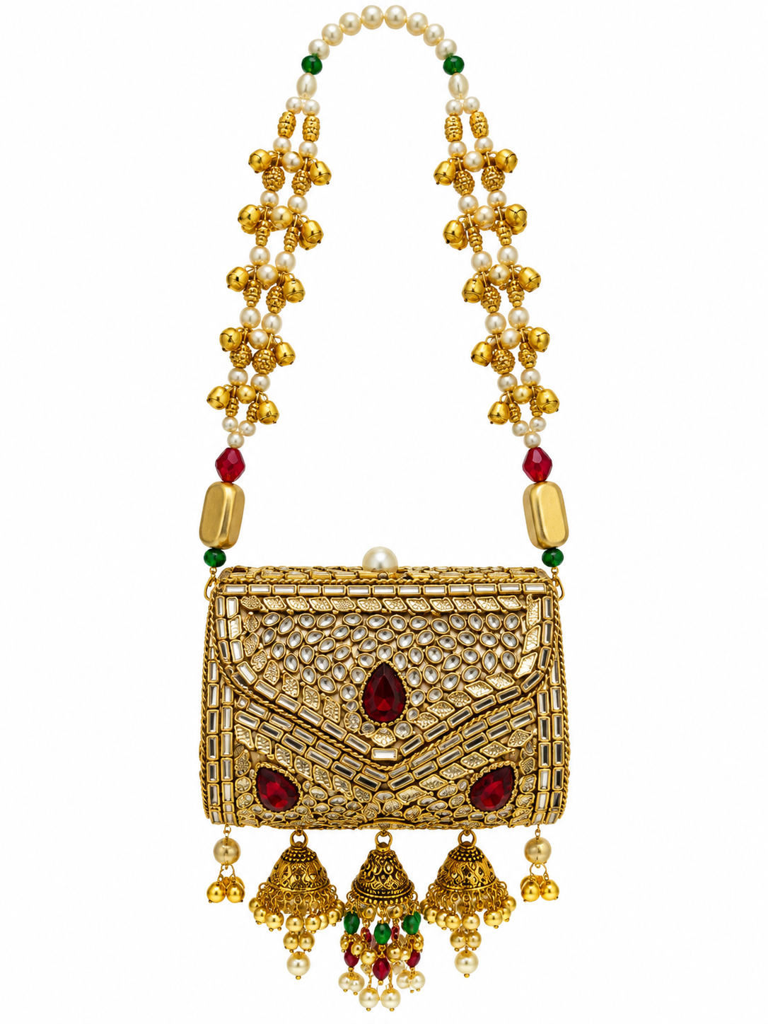 Jhumar Turkish Kundan Clutch