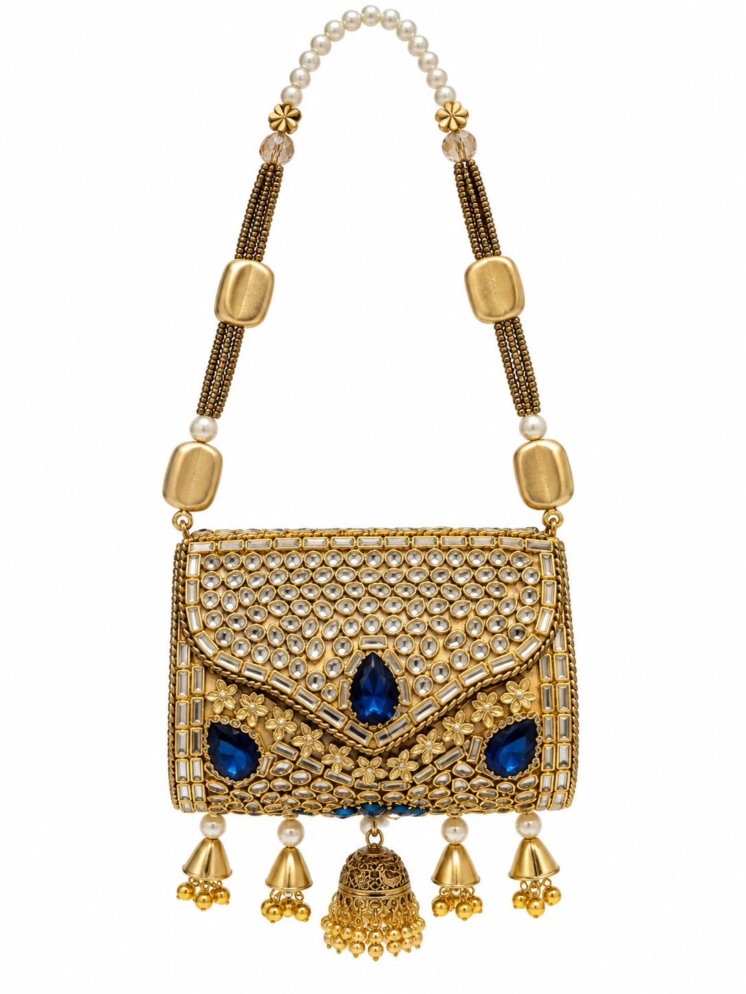 Jhumar Turkish Kundan Clutch