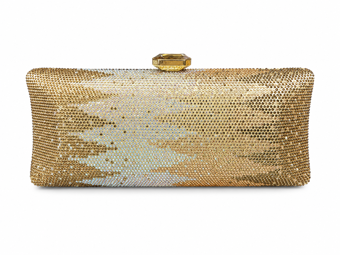Midnight Royale Long Swarovski Clutch