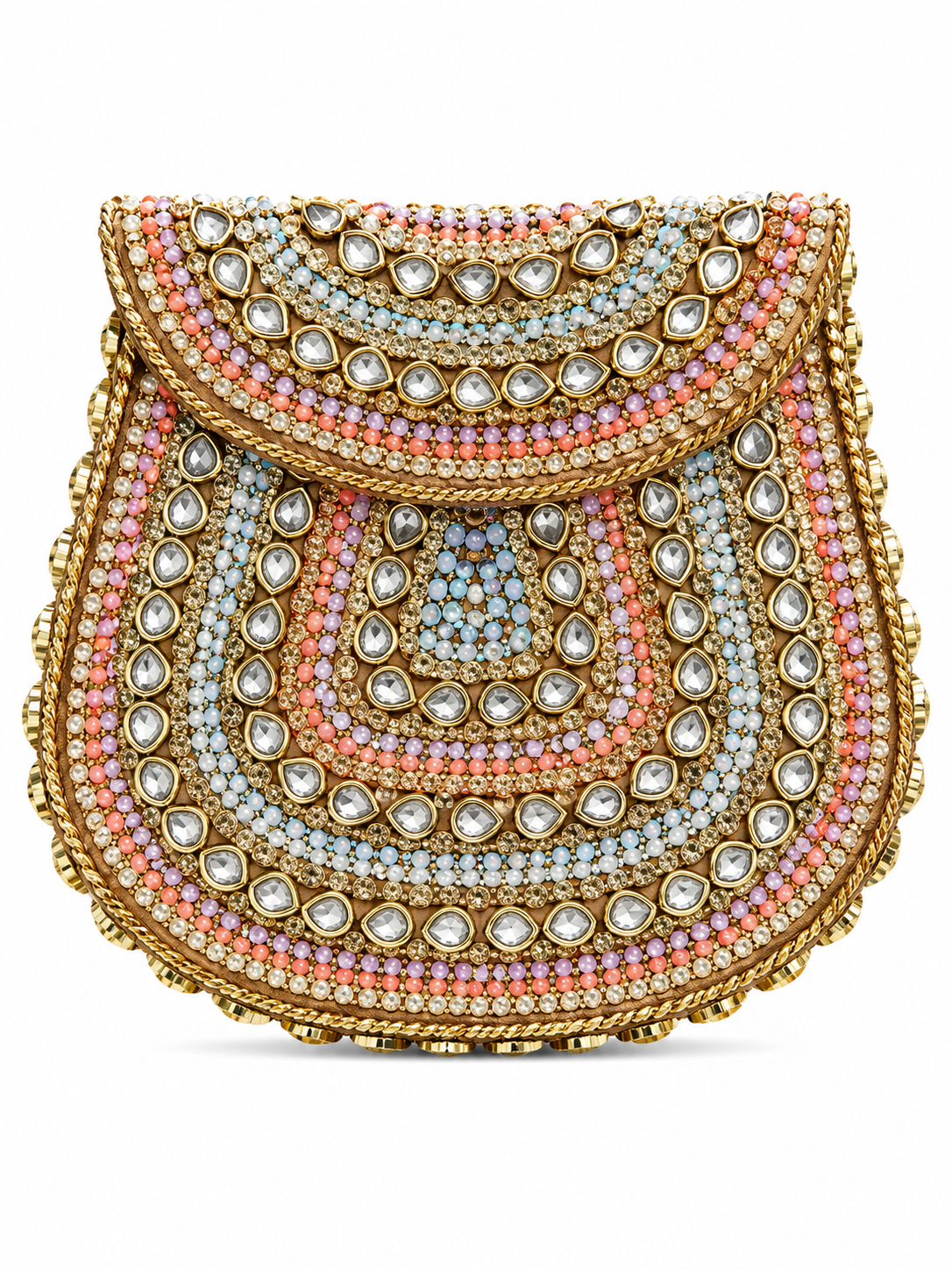 Indian Clutch Kundan Design Scd