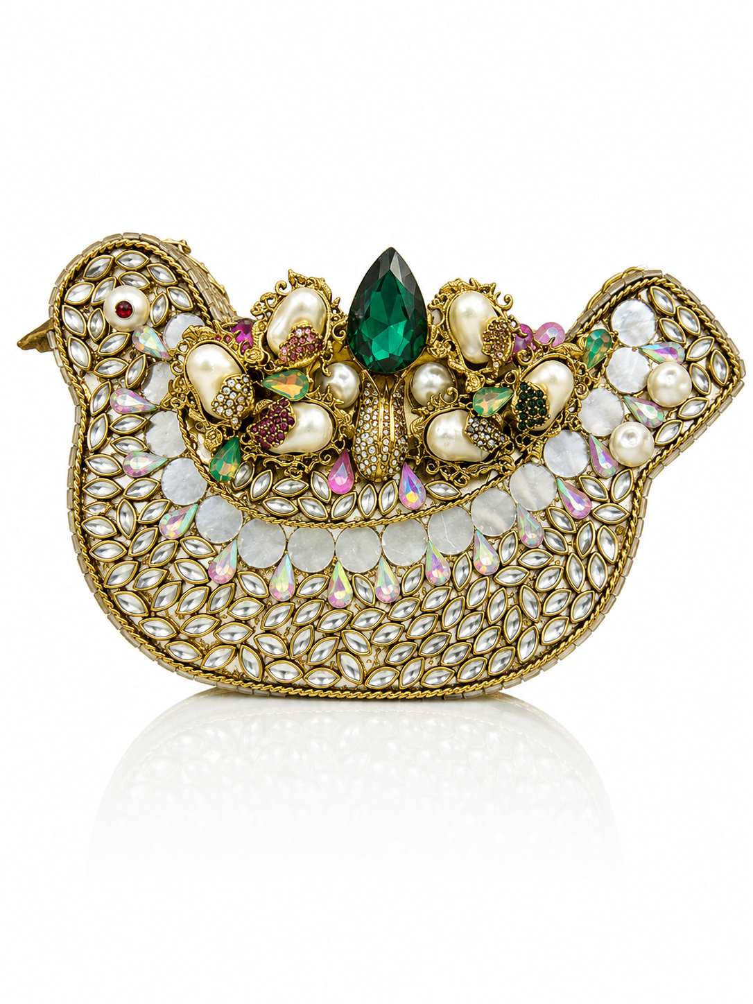 Royal Peacock Jewel Clutch