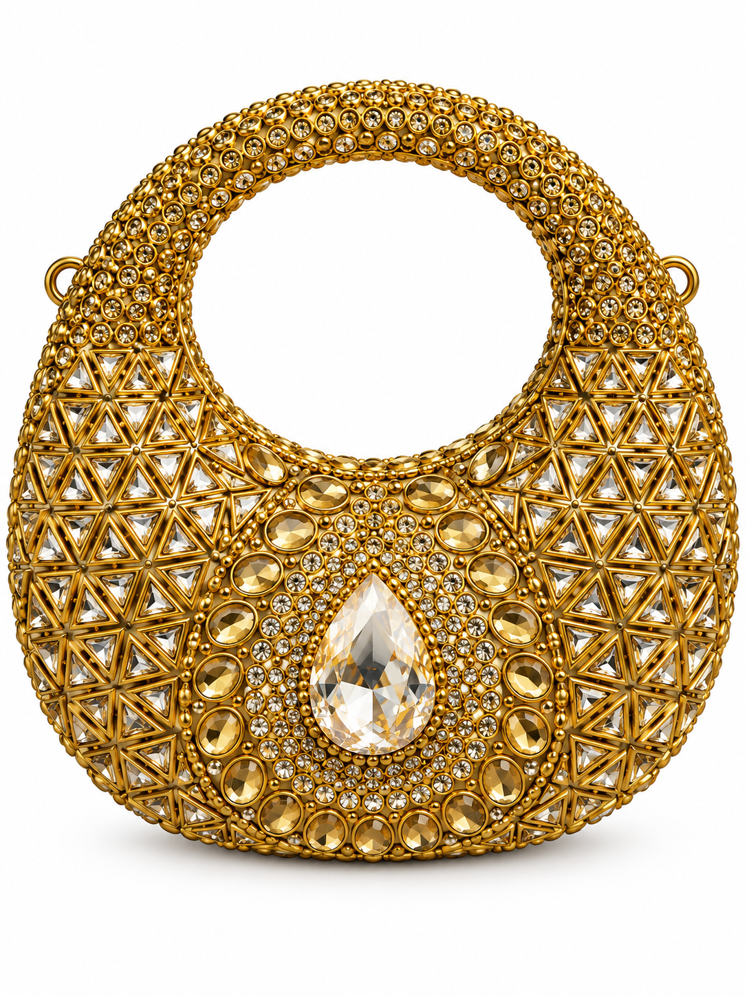 Kundan luxury moon clutch