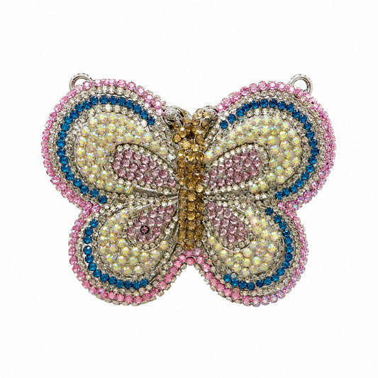 Crystal Flutter Mini butterfly Clutch