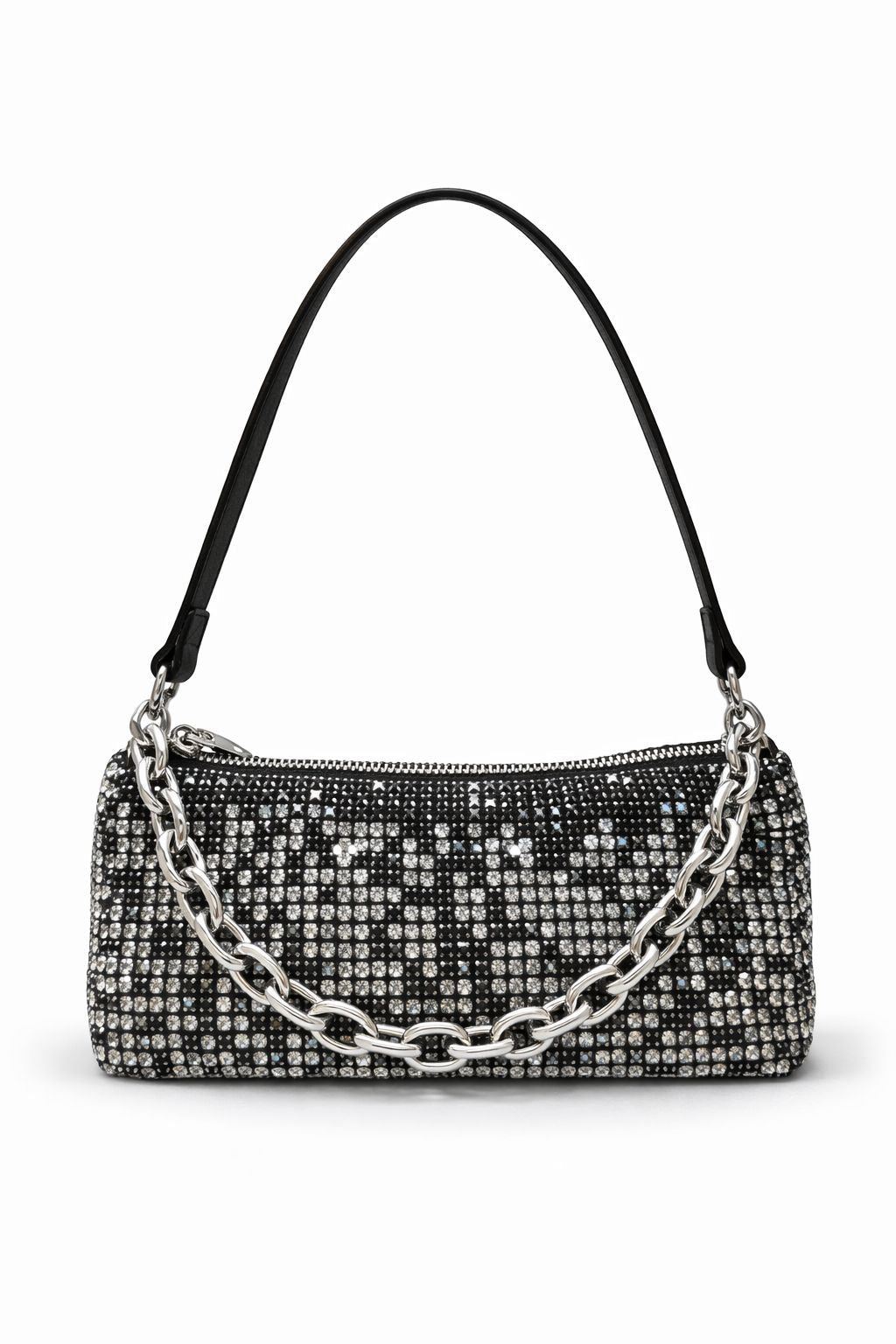 *Glam Chain Crystal Shoulder Bag*