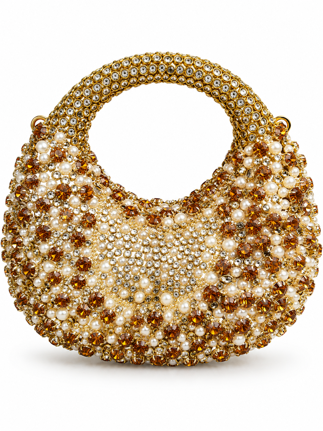 Kundan luxury moon clutch