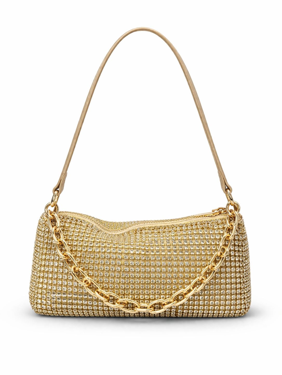 *Glam Chain Crystal Shoulder Bag*