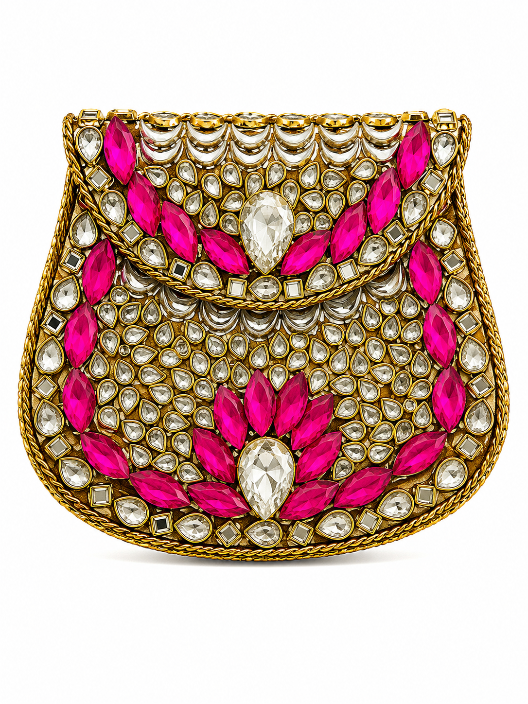 Indian Clutch Kundan Design Asax
