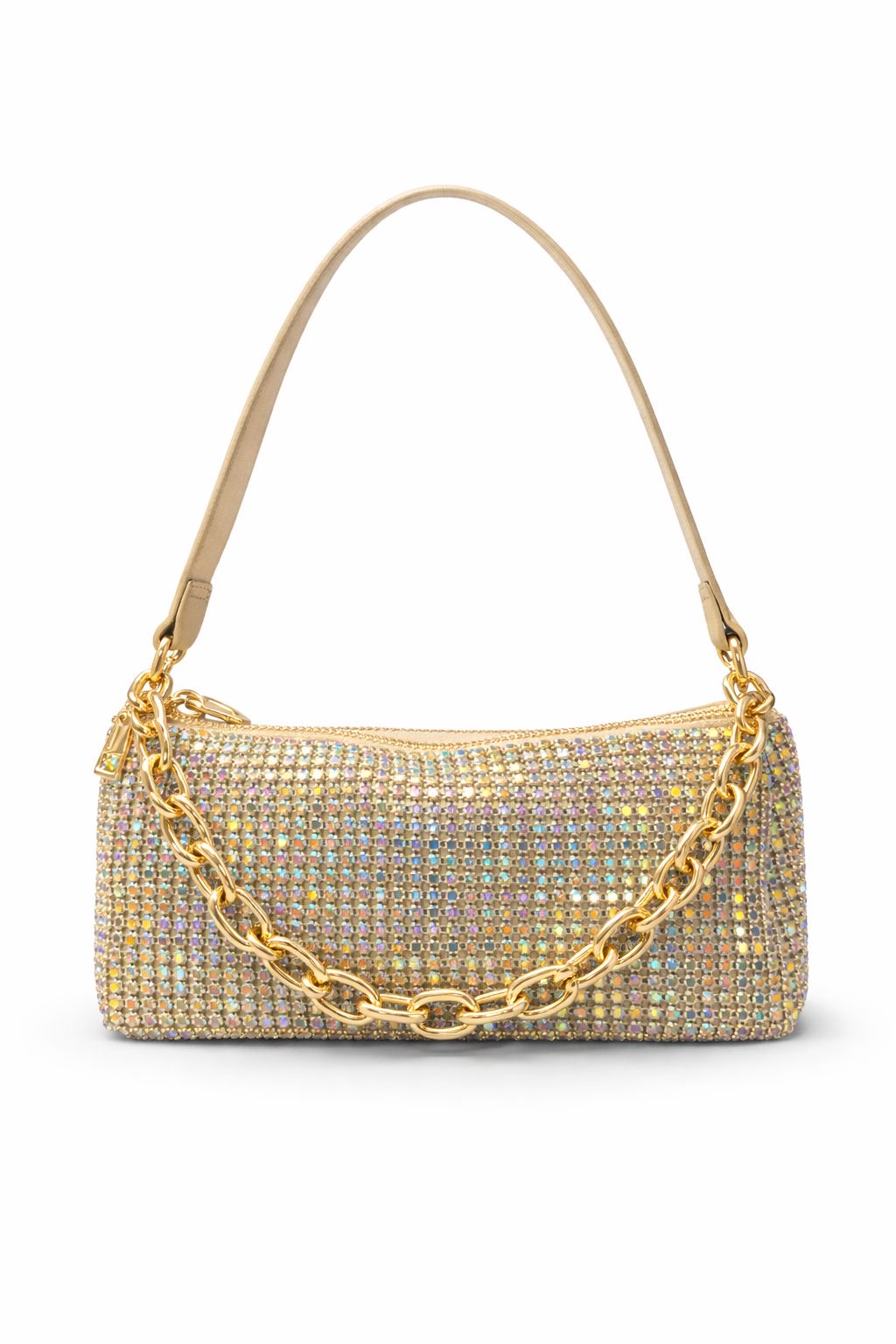 *Glam Chain Crystal Shoulder Bag*