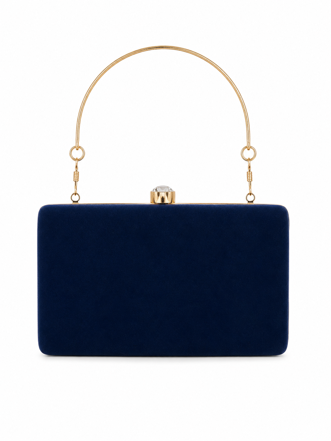 Metal Velvet Clutch