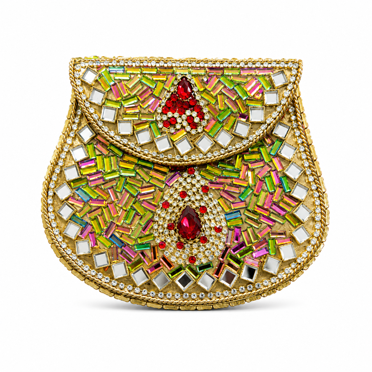 Indian Clutch Kundan Design E