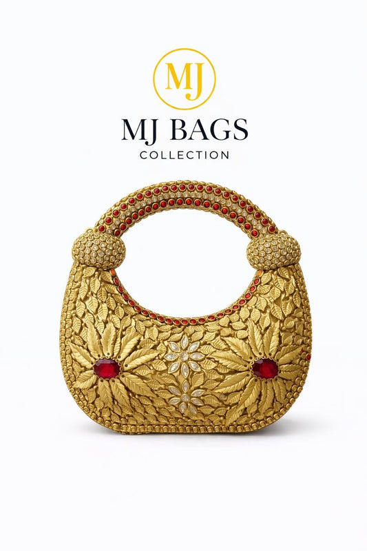 ✨ Royal Kundan Bridal Clutch ✨