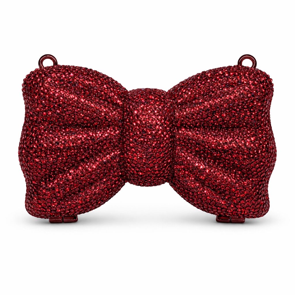*Swarovski Glam Mini Bow Clutch* silver