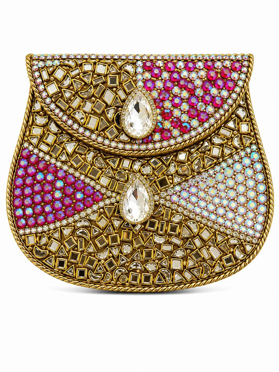 Indian Clutch Kundan Design S