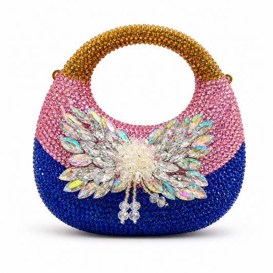 Crystal Multi Bloom Mini Clutch