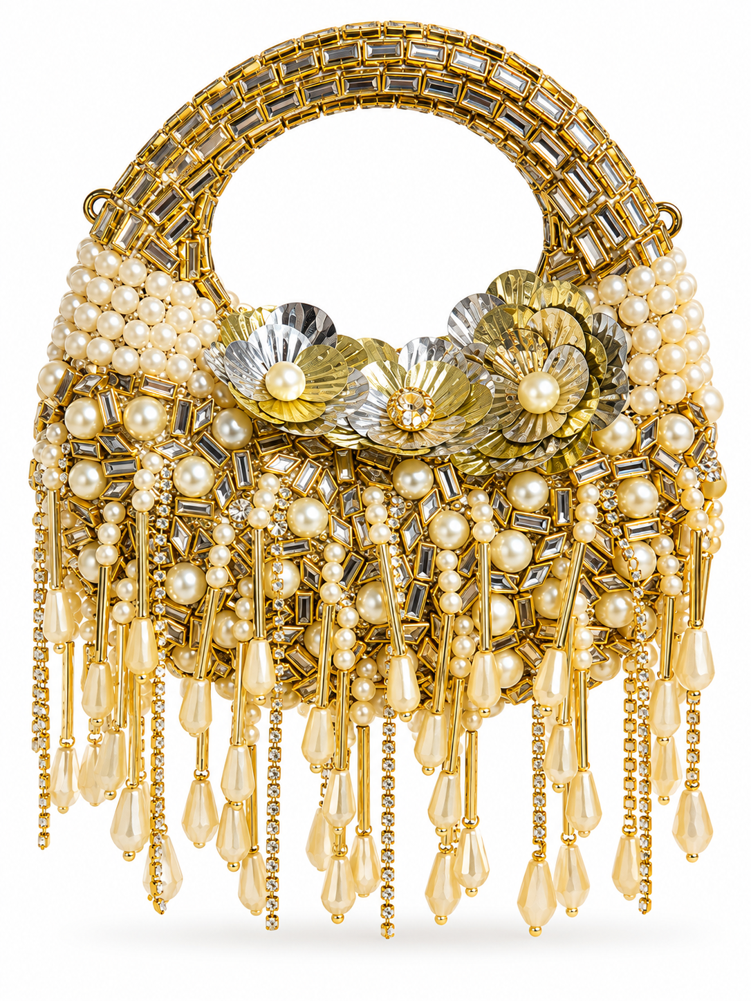 Kundan luxury moon clutch