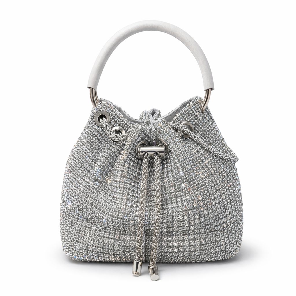 *Luxe Crystal Bucket Bag*