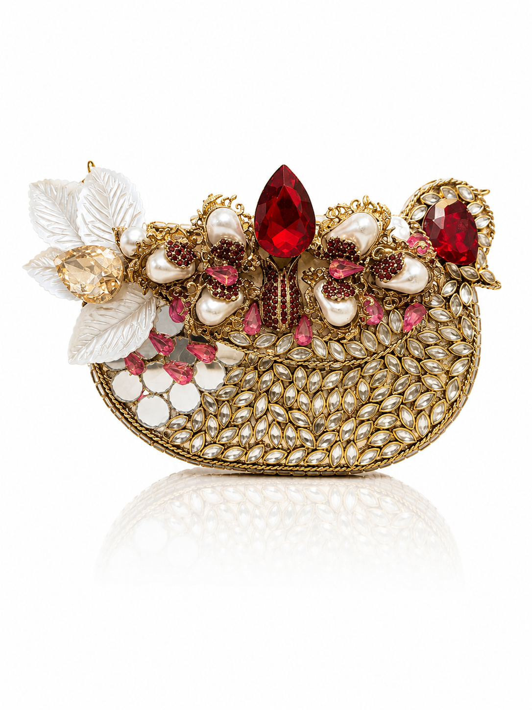 Royal Peacock Jewel Clutch