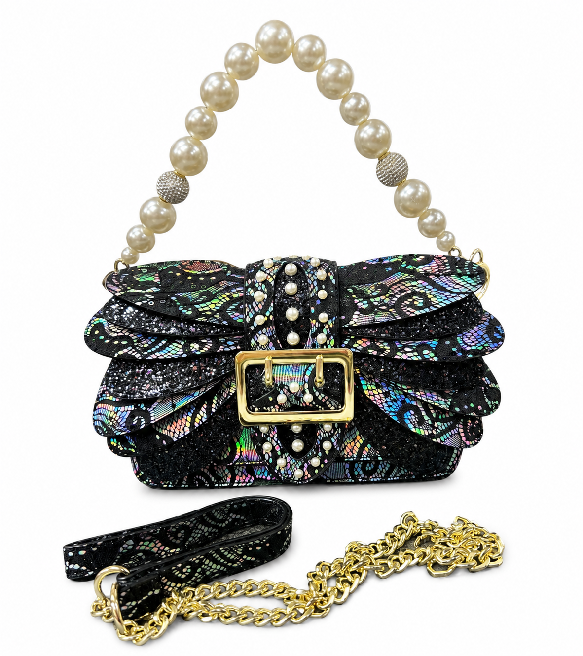 Butterfly Glow Pearl Bag