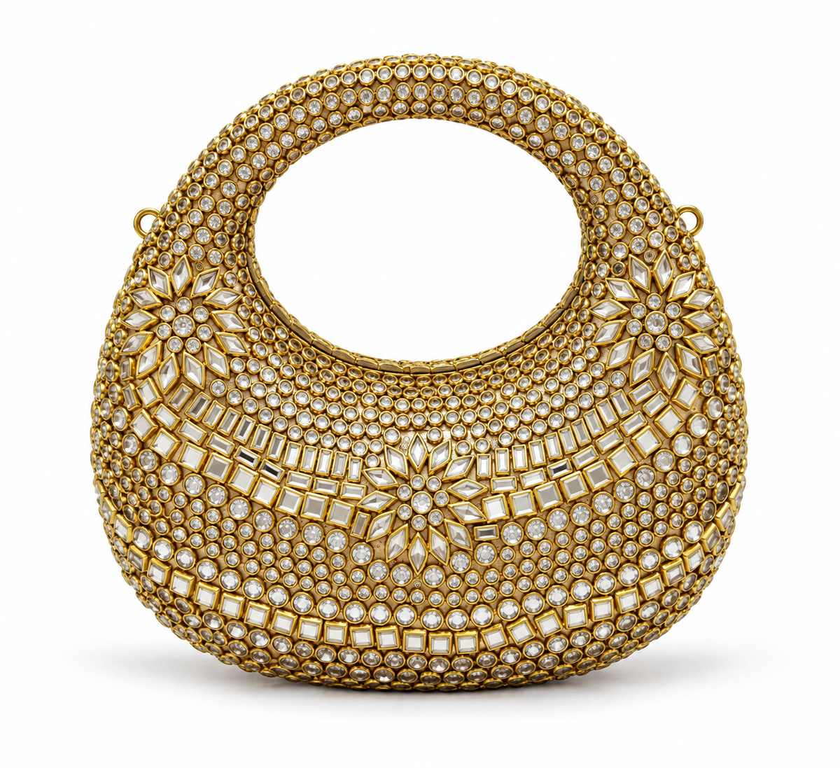 Kundan Moon Clutch