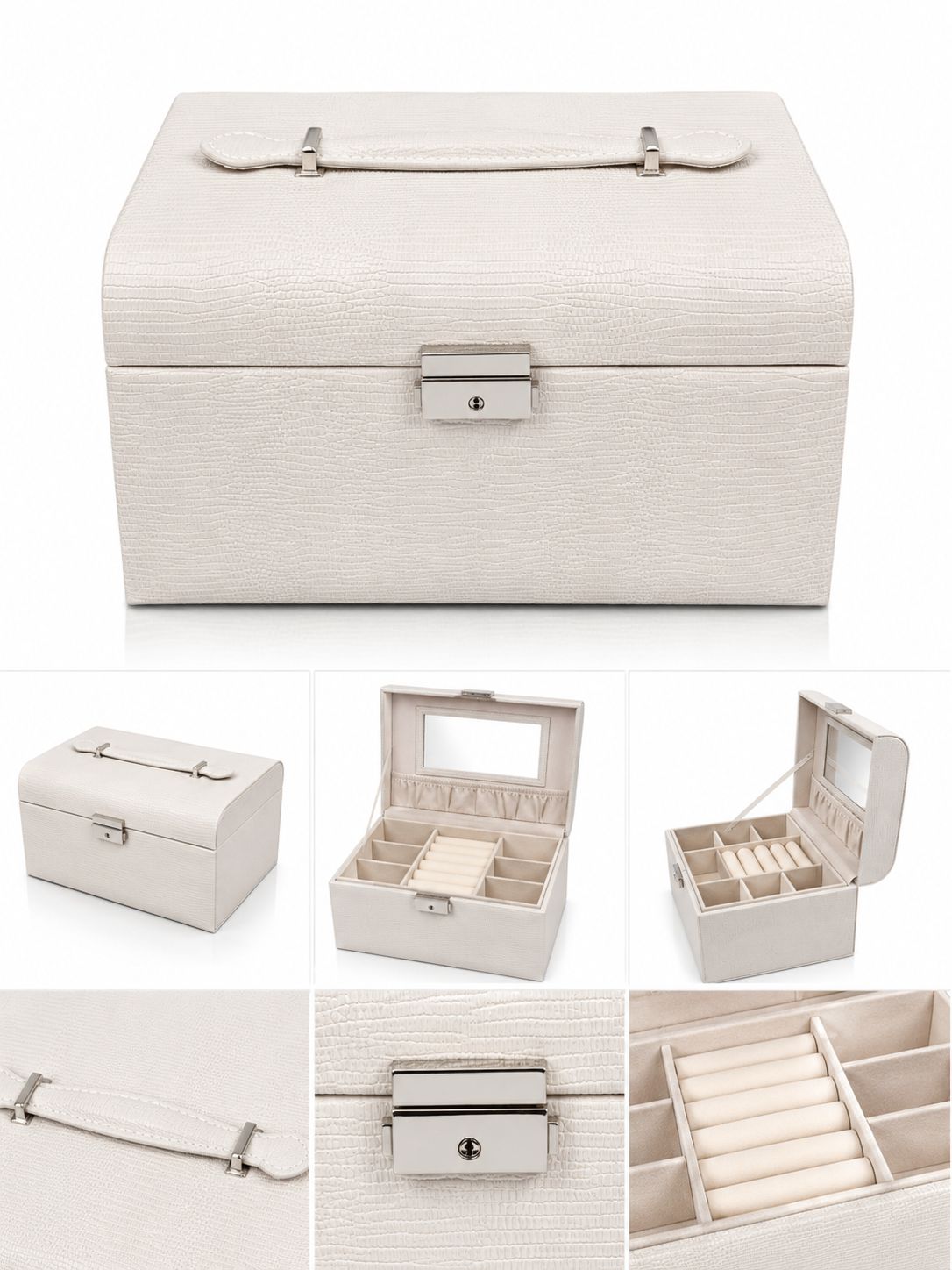 Ivory Luxe Jewelry Box ✨