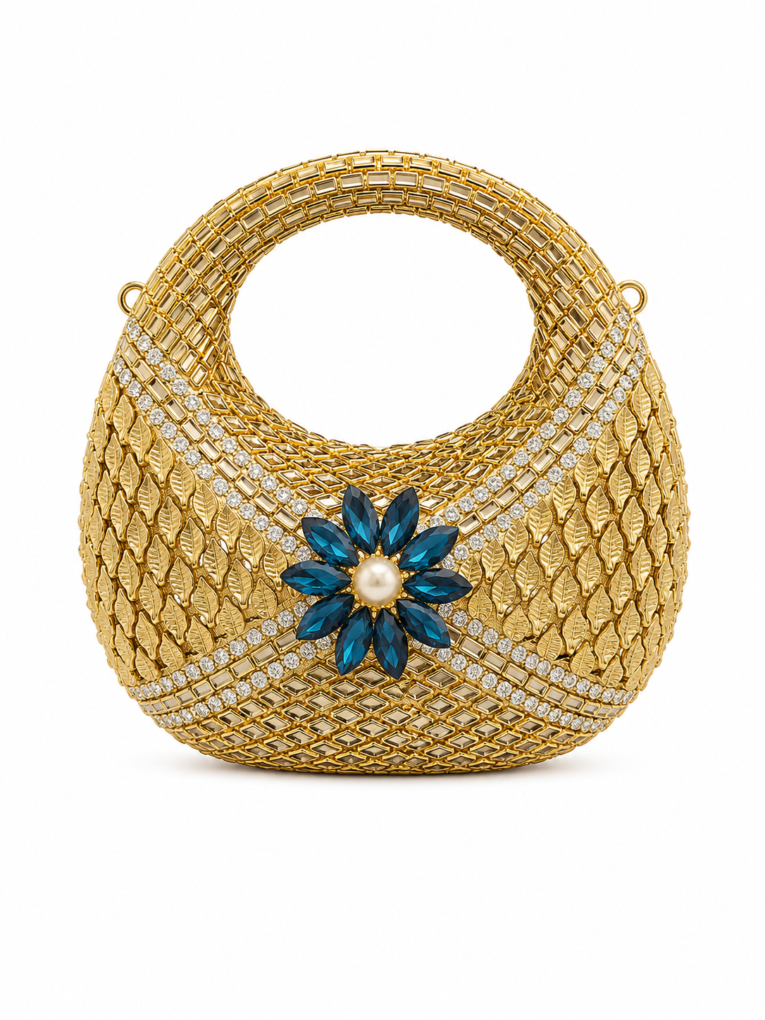 Kundan moon clutch K