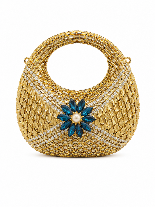 Kundan moon clutch K