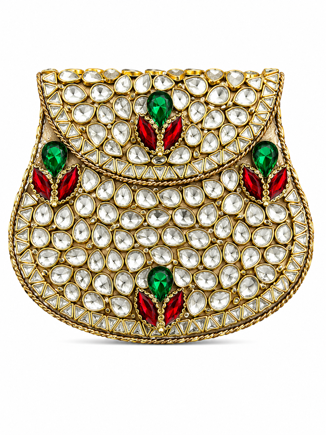 Indian Clutch Kundan Design Scd