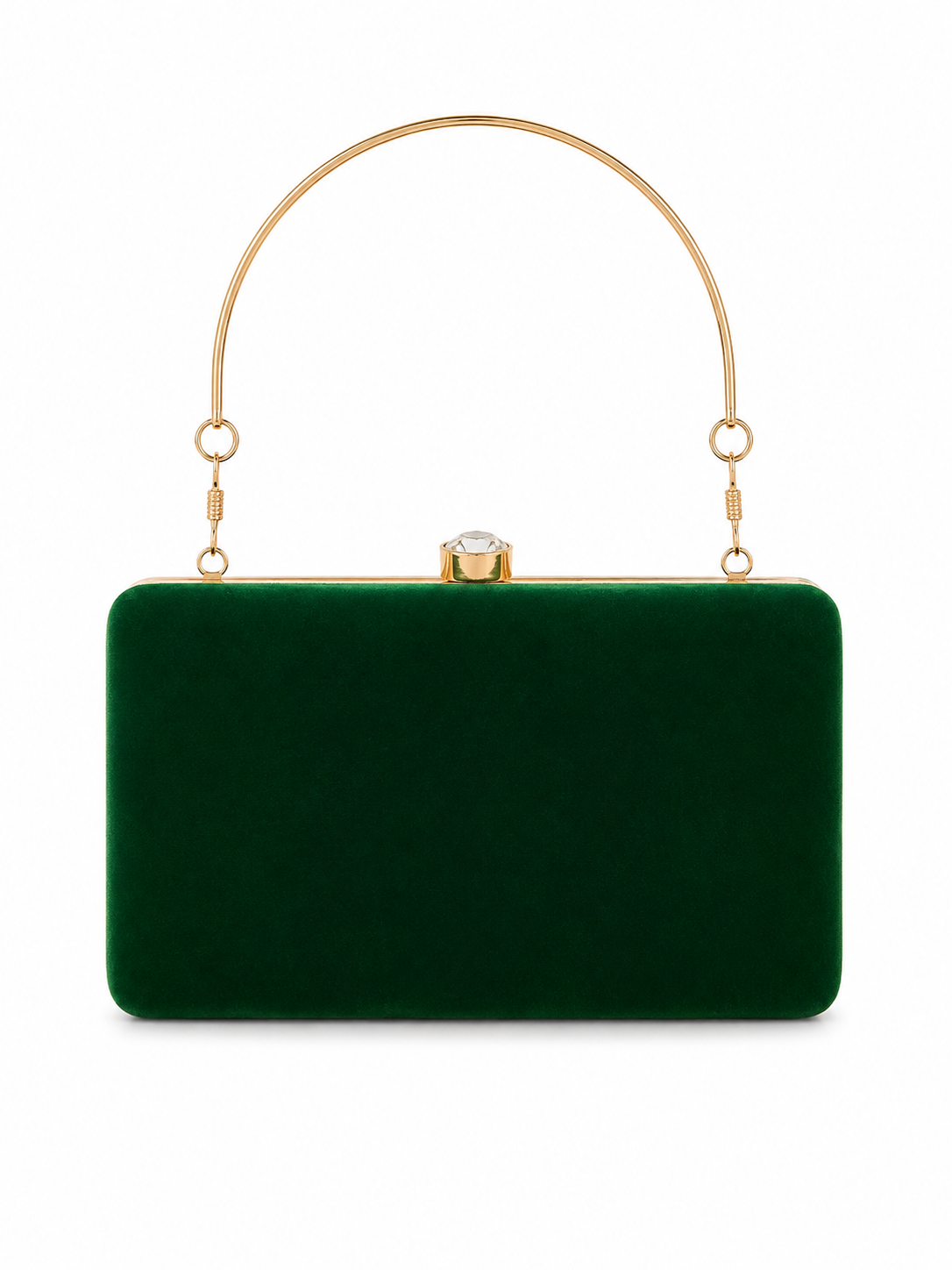 Metal Velvet Clutch