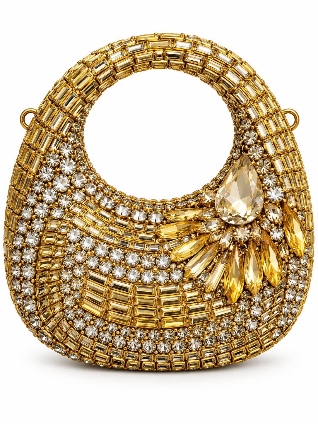 Kundan luxury moon clutch