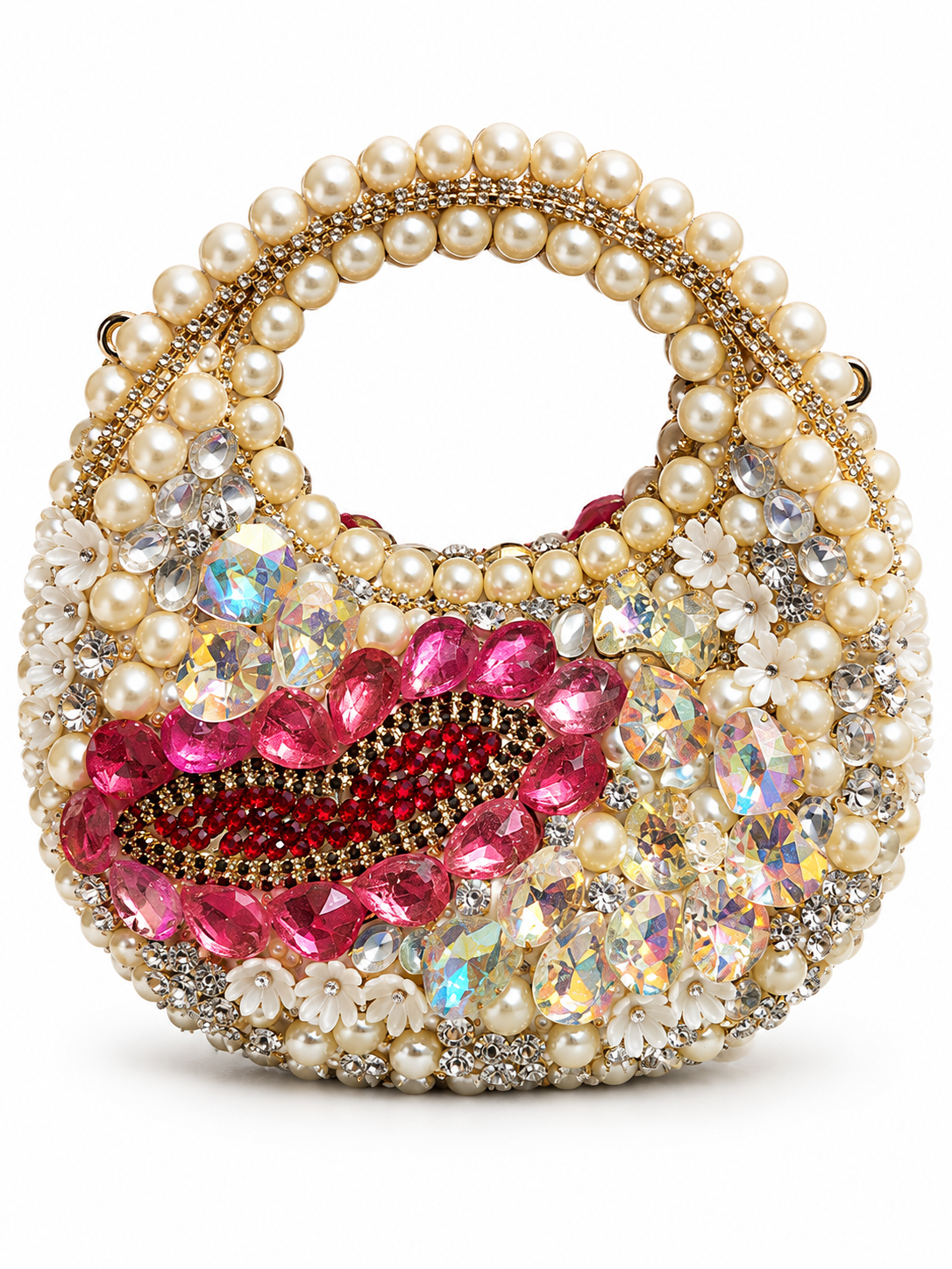 Kundan luxury moon clutch