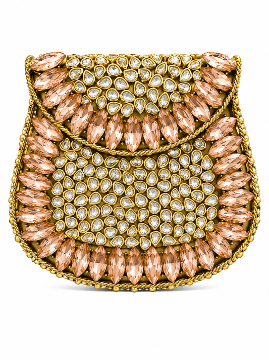 Indian Clutch Kundan Design Fss