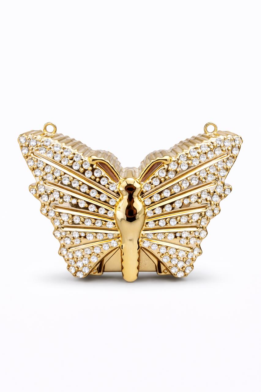 Crystal Butterfly Mini Acrylic Clutch*