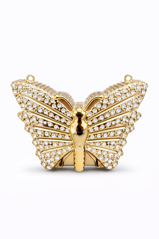 Crystal Butterfly Mini Acrylic Clutch*