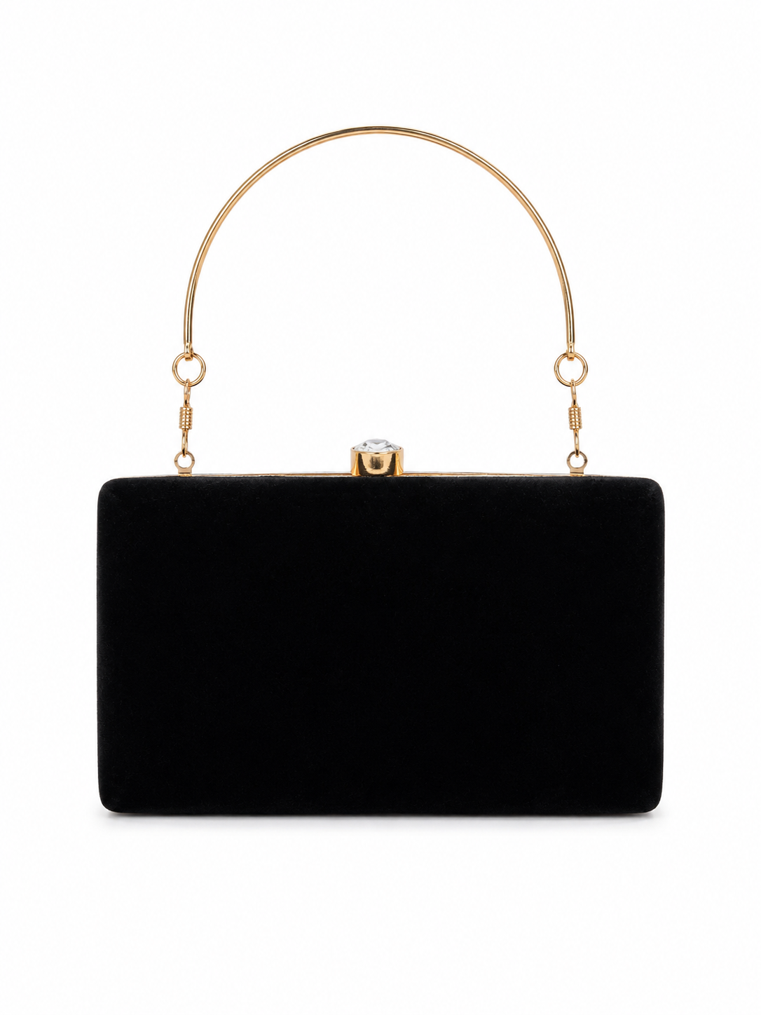Metal Velvet Clutch