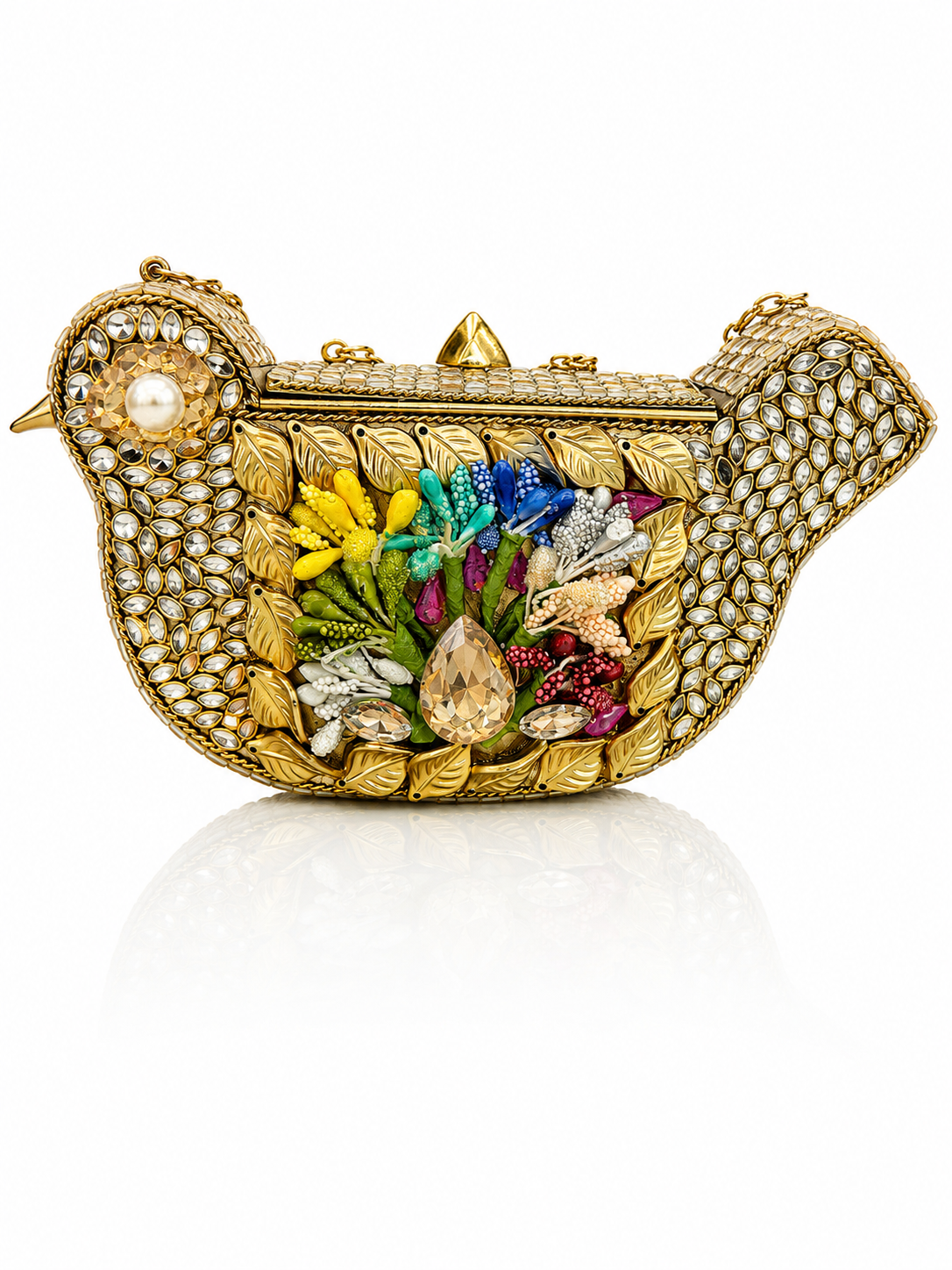 Royal Peacock Jewel Clutch