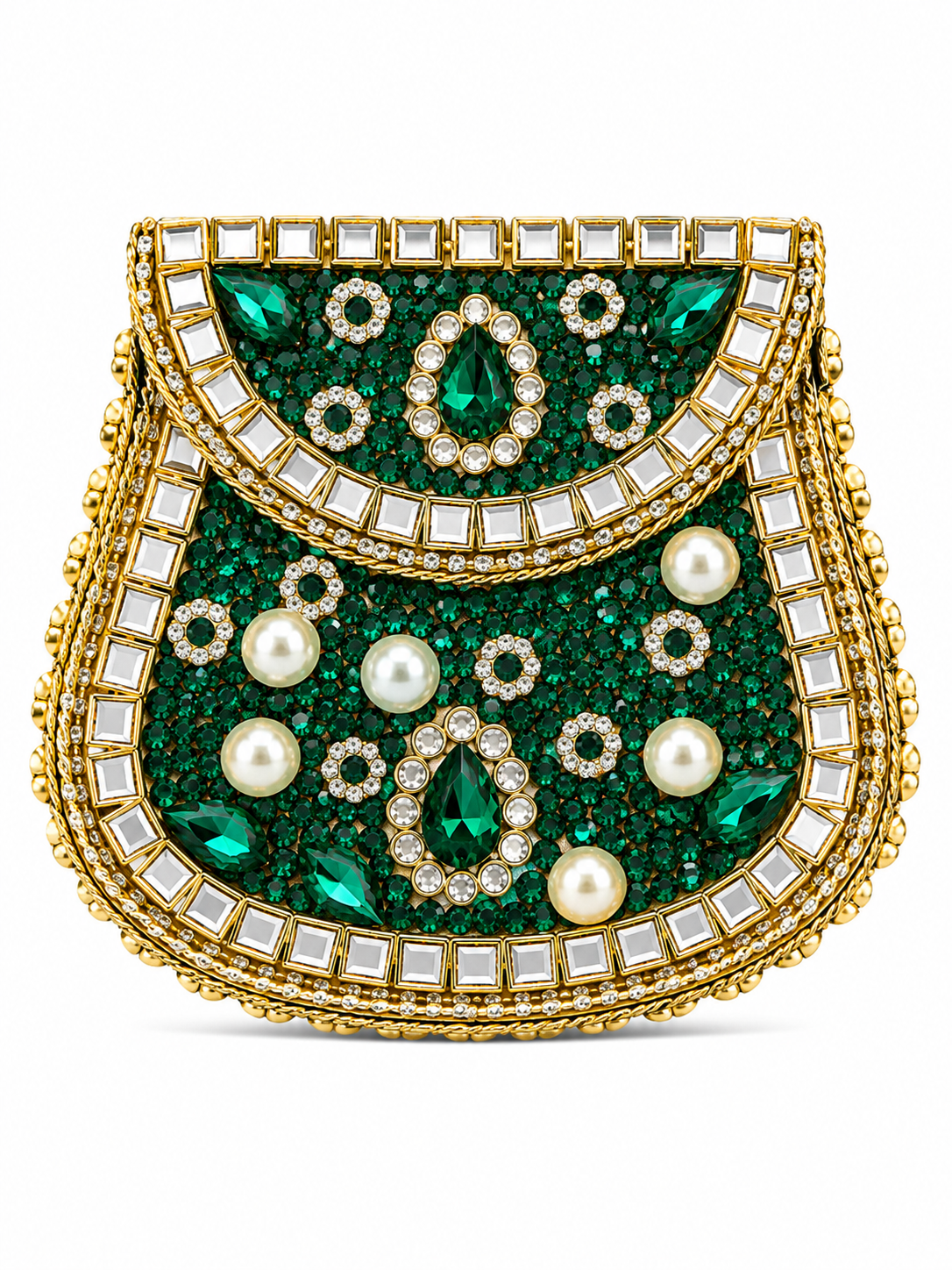 Indian Clutch Kundan Design Zxs