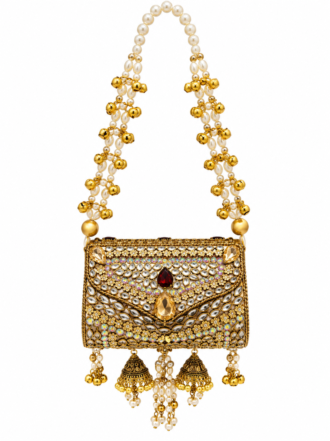 Jhumar Turkish Kundan Clutch