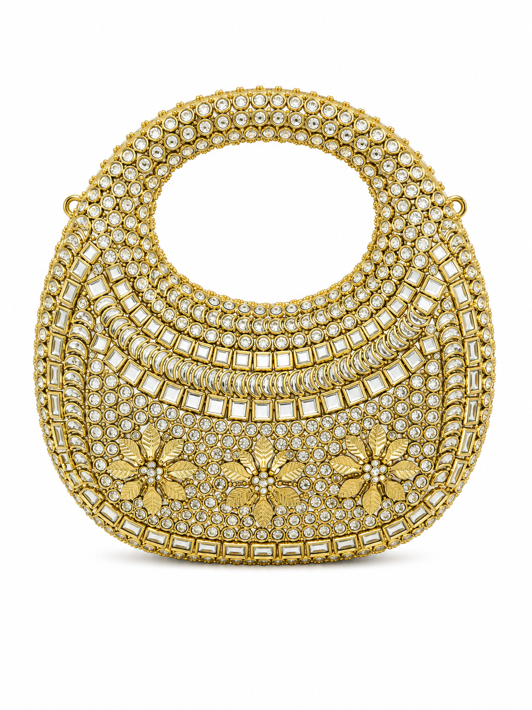 Kundan moon clutch B