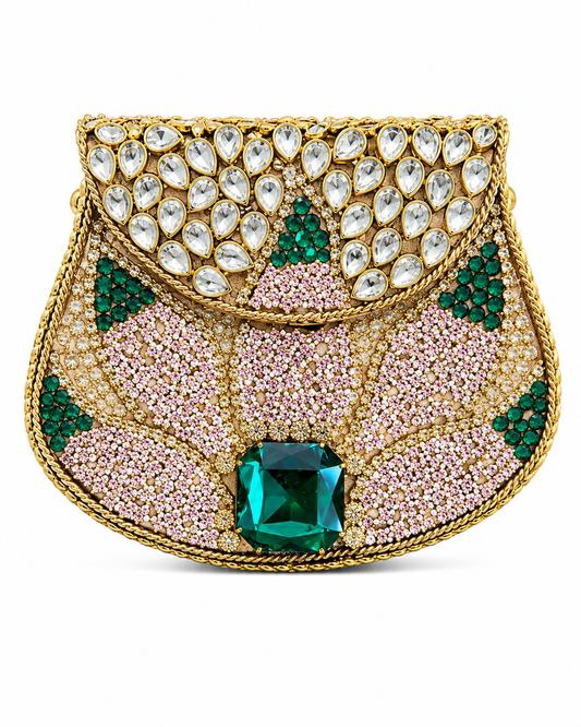 Indian Kundan Clutch Design A