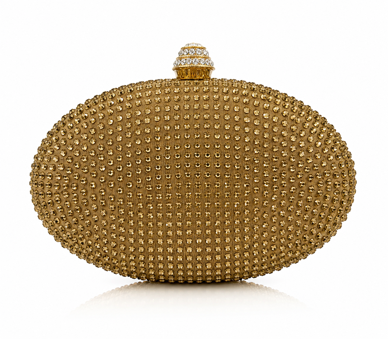 Swarovski Oval Crystal Clutch