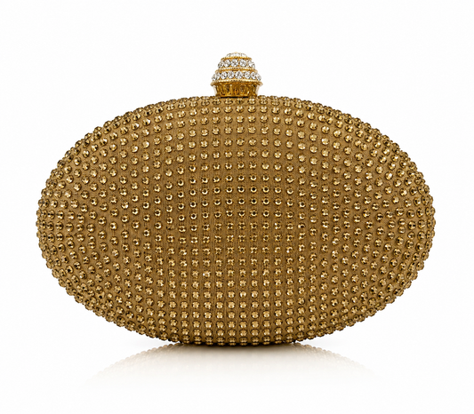 Swarovski Oval Crystal Clutch