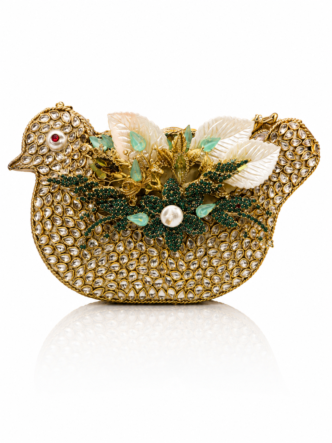 Royal Peacock Jewel Clutch