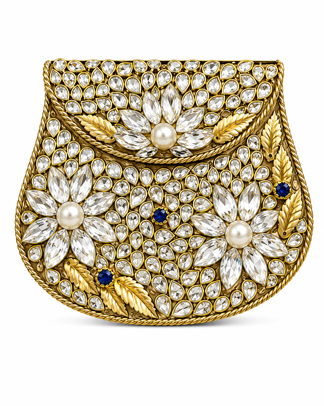 Indian Clutch Kundan Design Aa