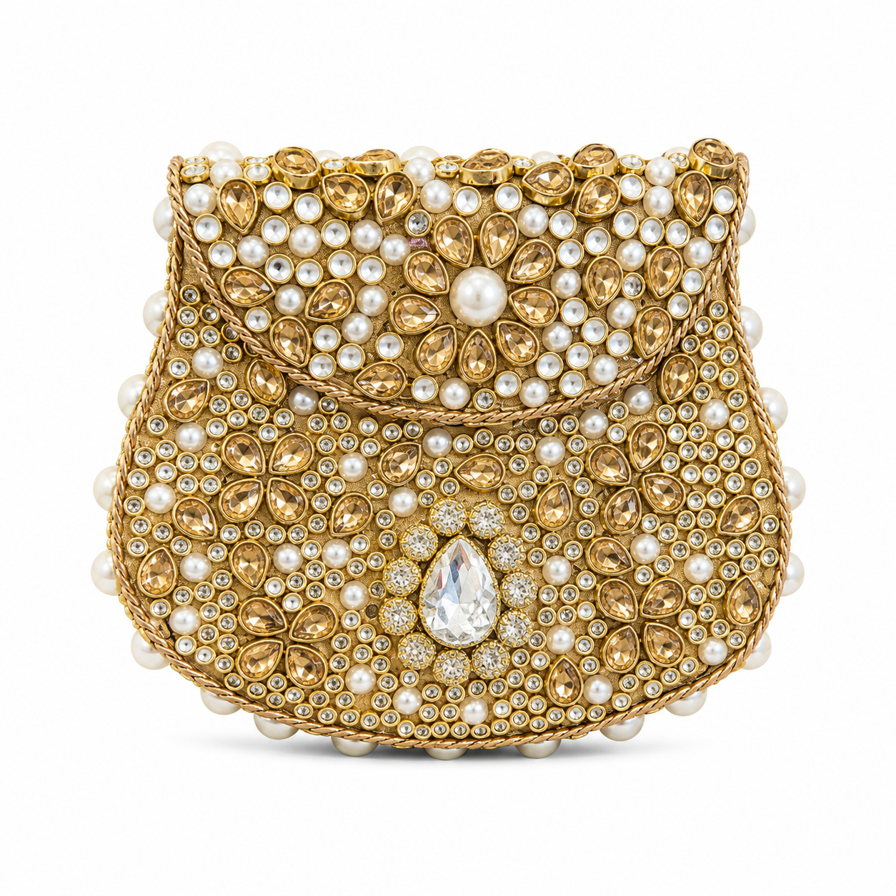 Indian Clutch Kundan Design F