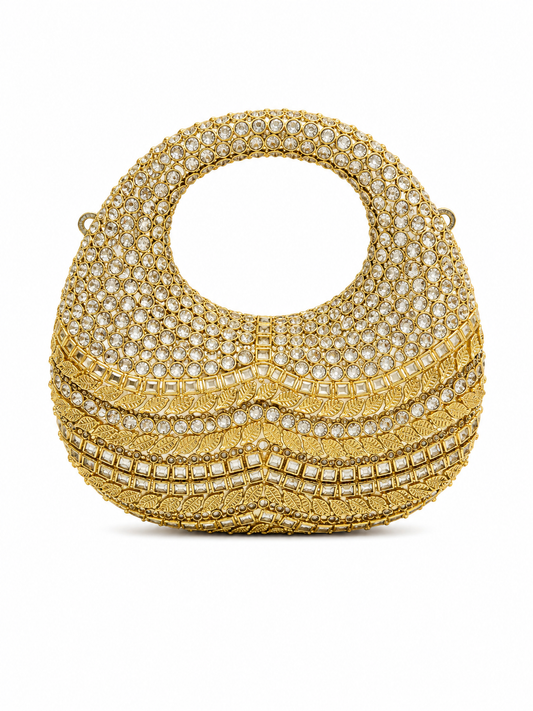 Kundan moon clutch G