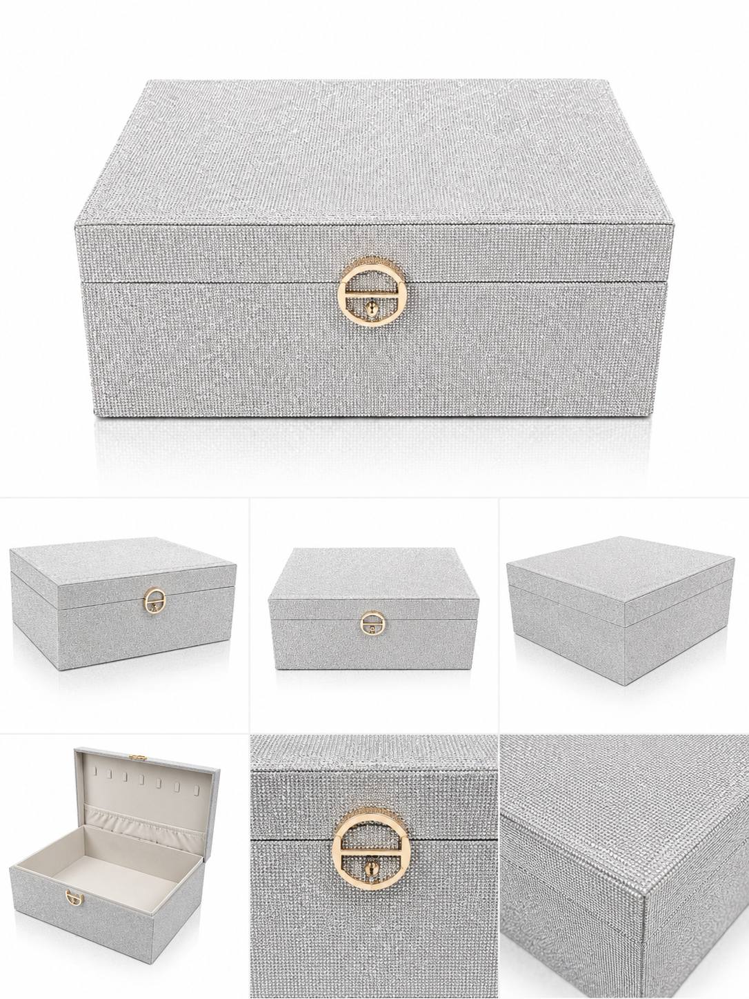 Silver Luxe Vanity Box